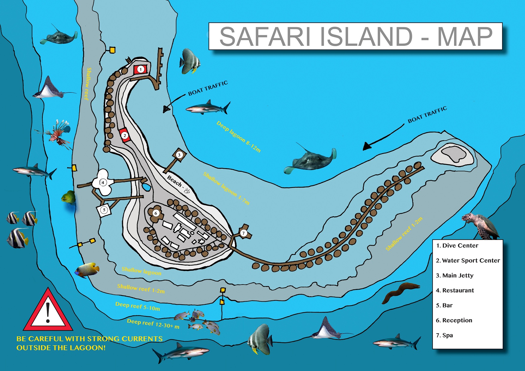 safari island resort house reef